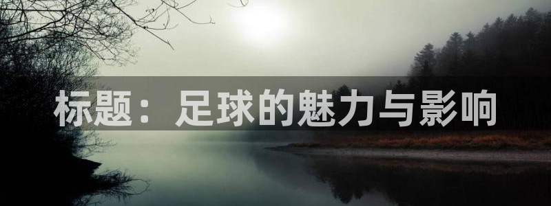 678体育直播官网首页:标题:足球的魅力与影响